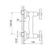 Купити DevIT 37000127B Retro Змішувач Двохвентильний для душа Колір Бронза в Києві vannaja.kiev.ua