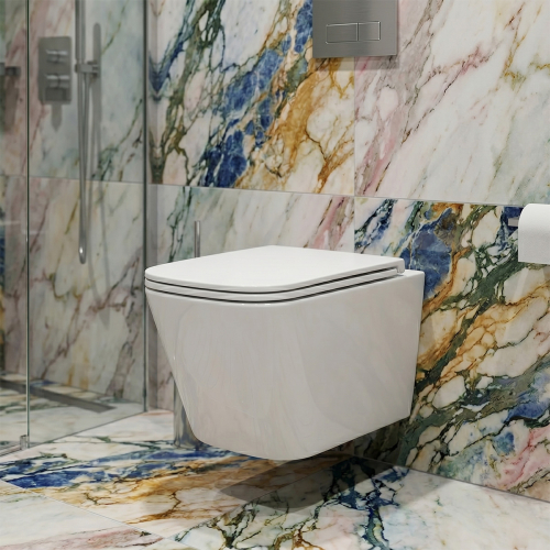 Підвісні унітази квадратні безобідкові 49 см короткий Devit DFL0520111W Flow square з кришкою soft-close, Vortex Flush, білий глянець Купити Підвісні унітази квадратні безобідкові 49 см короткий Devit DFL0520111W Flow square з кришкою soft-close, Vortex Flush, білий глянець в Києві vannaja.kiev.ua