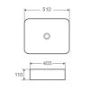devit DFL2170100MB Flow square Раковина прямокутна 510х405х110 мм на стільницю, без переливу, чорна матова Купити devit DFL2170100MB Flow square Раковина прямокутна 510х405х110 мм на стільницю, без переливу, чорна матова в Києві vannaja.kiev.ua