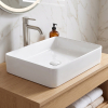 Devit Flow (DFL2170100W) square Раковина прямокутна 510х405х110 мм на стільницю, без переливу, біла Купити Devit Flow (DFL2170100W) square Раковина прямокутна 510х405х110 мм на стільницю, без переливу, біла в Києві vannaja.kiev.ua