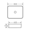 Devit Flow square (DFL2174100W) Раковина прямокутна 600х405х110мм на стільницю, без переливу, біла Купити Devit Flow square (DFL2174100W) Раковина прямокутна 600х405х110мм на стільницю, без переливу, біла в Києві vannaja.kiev.ua