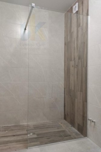 Купити скляна перегородка в душ Devit Style DS120200 душове огородження Walk-In 1200x2000, хром в Києві vannaja.kiev.ua