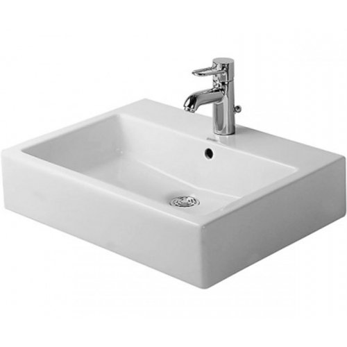 Раковина DURAVIT Vero 0454600027 Умивальник 60см керамічний квадратний, білий Купить Раковина DURAVIT Vero 0454600027 Умивальник 60см керамічний квадратний, білий в Киеве vannaja.kiev.ua