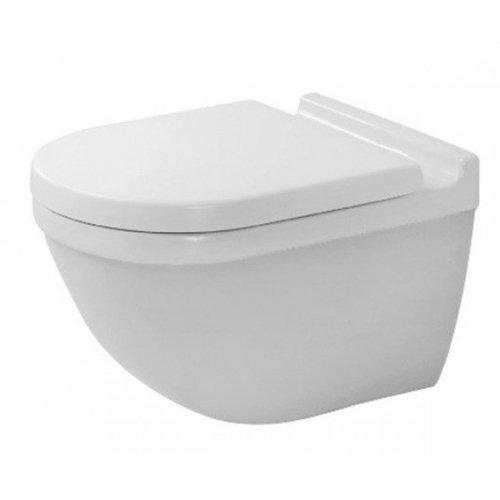 Купити Безободковий унітаз з кришкою DURAVIT STARCK3 2527090000 + 0063890000 в Києві vannaja.kiev.ua