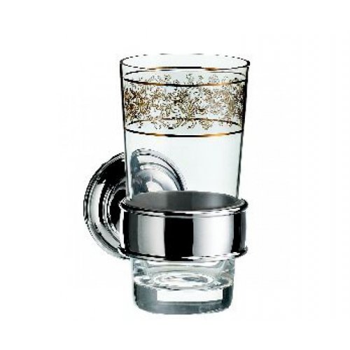 Стакан EMCO 0420 207 02 Classic Neu Постаканник с рисунком хром/золото 042020702 Купить Стакан EMCO 0420 207 02 Classic Neu Постаканник с рисунком хром/золото 042020702 в Киеве vannaja.kiev.ua
