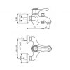 Змішувач для ванни EMMEVI TIFFANY CR6001 Купити Змішувач для ванни EMMEVI TIFFANY CR6001 в Києві vannaja.kiev.ua
