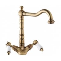 бронзовый смеситель для раковины EMMEVI DECO CERAMICA BR121615