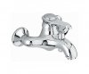 Купить Смеситель для ванны Emmevi Tiffany SC6001 сантехника качественная хром матовый сатин в Киеве vannaja.kiev.ua