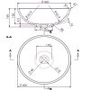 Купити FANCY MARBLE 0304101 Mona Умивальник Чаша Накладна 420х420 мм з литого каменю Колір Білий в Києві vannaja.kiev.ua