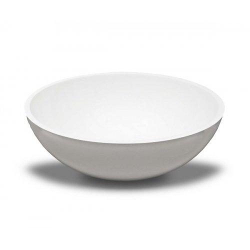 Купити FANCY MARBLE 0304101 Mona Умивальник Чаша Накладна 420х420 мм з литого каменю Колір Білий в Києві vannaja.kiev.ua