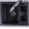 Купити Fancy Marble 105067004 ARIZONA 105060004 Кухонна Мийка 600х500х215 мм 1,5 Чаші Колір Світло-чорний Буль-Буль в Києві vannaja.kiev.ua