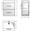 Купить Fancy Marble Crete 55 Шкафчик навесной с раковиной 55 х 36 см в Киеве vannaja.kiev.ua