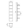 Купить Пенал в ванную FANCY MARBLE PSC-V Step comfort SC (ПSC) 305x235х1670 в Киеве vannaja.kiev.ua