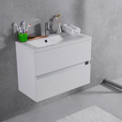 Купить Fancy Marble Rodos 70 * 35 см Тумба с Умывальником Киев Цвет Белый в Киеве vannaja.kiev.ua