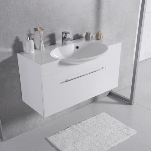 Купить Fancy Marble Sumatra 100 Тумба с Умывальником Буль-Буль Sumatra 980 * 545 мм ШН-980 Комплект   в Киеве vannaja.kiev.ua