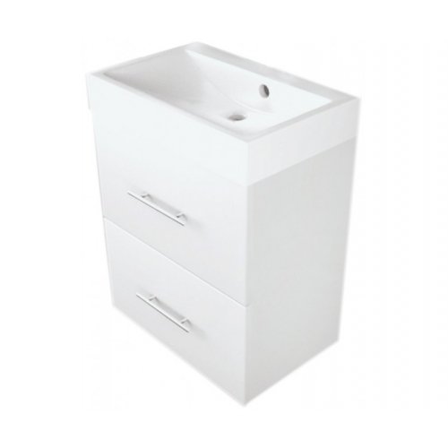 Купить Подвесная тумба с раковиной FANCY MARBLE CUPBOARD 55X36X62 22M WHITE в Киеве vannaja.kiev.ua