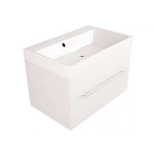 Купить Тумба с раковиной FANCY MARBLE SHN-700 Белая Подвесная Corsica 70 ШН-700 + 0407101 в Киеве vannaja.kiev.ua