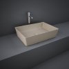 Купить бежевый умывальник Rak Ceramics FEECT5000514A Feeling Раковина Matt Cappuccino 50х36 см  в Киеве vannaja.kiev.ua