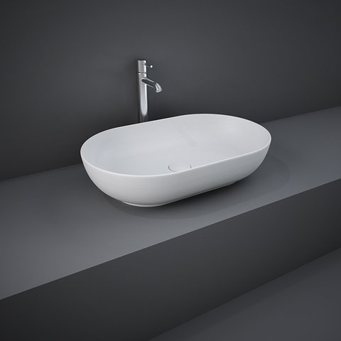 Умывальник овальный накладной RAK FEECT5500500A FEELING SLIM 550 x 350 мм Белый мат Купить Умывальник овальный накладной RAK FEECT5500500A FEELING SLIM 550 x 350 мм Белый мат в Киеве vannaja.kiev.ua
