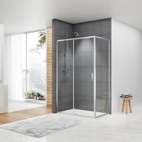 DevIT FEN2323 Comfort Душова кабіна Квадратна Двері розпашні 1200 х 800 х 1900 мм Скло 8 мм Матеріал профілю Нержавіюча сталь Хром