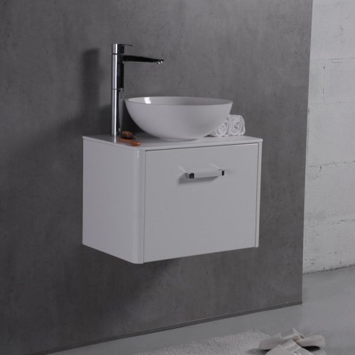Купить Тумба с Умывальником 60 см Fancy Marble Fiji 60 + Mona 420 + столешница Цвет Белый в Киеве vannaja.kiev.ua