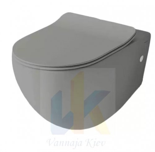 Купить Подвесной безободковый унитаз FLV0041500 Artceram File 2.0, grey olive FLV004 15; 00 в Киеве vannaja.kiev.ua