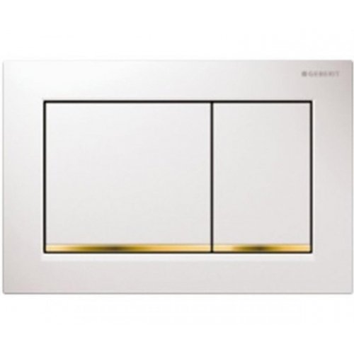 Кнопка для унитаза GEBERIT 115.883.KK.1 SIGMA 30 белая с золотом 115883KK1 Купить Кнопка для унитаза GEBERIT 115.883.KK.1 SIGMA 30 белая с золотом 115883KK1 в Киеве vannaja.kiev.ua