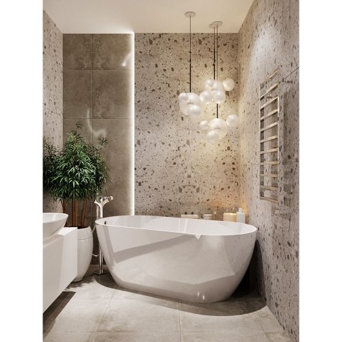 Купити ВАННА Отдельностоящая Овальний 170 см Greenland Glossy Fancy Marble Біла Глянцевий в Києві vannaja.kiev.ua