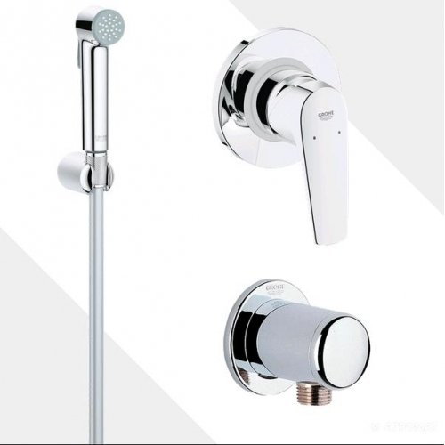 Grohe 121645 Bau Flow Комплект Скрытого монтажа гигиенического Душу UA12164500 Купить Grohe 121645 Bau Flow Комплект Скрытого монтажа гигиенического Душу UA12164500 в Киеве vannaja.kiev.ua