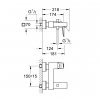 GROHE 23140000 EUROCUBE 23140 Змішувач для Ванної Колір - Хром Німеччина Купити GROHE 23140000 EUROCUBE 23140 Змішувач для Ванної Колір - Хром Німеччина в Києві vannaja.kiev.ua