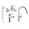 Grohe 23337000+32815000+27598000+31368000 BauLoop Набор Смесителей для Ванны + Кухня 123225К Купить Grohe 23337000+32815000+27598000+31368000 BauLoop Набор Смесителей для Ванны + Кухня 123225К в Киеве vannaja.kiev.ua