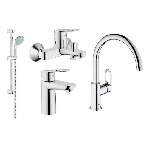 Grohe 23337000+32815000+27598000+31368000 BauLoop Набор Смесителей для Ванны + Кухня 123225К Купить Grohe 23337000+32815000+27598000+31368000 BauLoop Набор Смесителей для Ванны + Кухня 123225К в Киеве vannaja.kiev.ua