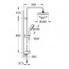 Купить Grohe 27389001 New Tempesta 27389 Душевая система Flex с переключателем для настенного монтажа Хром в Киеве vannaja.kiev.ua