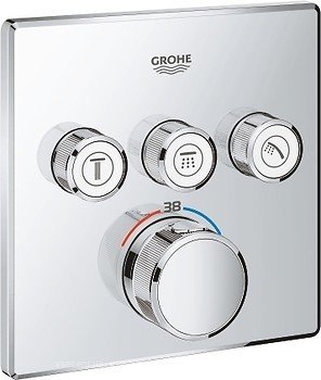 Купить Grohe 29126000 Grohtherm SmartControl 29126 Термостат для душа на 3 выхода хром в Киеве vannaja.kiev.ua