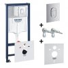 Grohe 38929000 Rapid SL 38929 Инсталляция для подвесного унитаза 4 в 1 в сборе, хром кнопка Купить Grohe 38929000 Rapid SL 38929 Инсталляция для подвесного унитаза 4 в 1 в сборе, хром кнопка в Киеве vannaja.kiev.ua