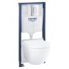 Унітаз з інсталяцією Гроє Grohe 39536000 Solido з безобідковим туалетом готовий комплект підвісний 5 в 1 із овальною кнопкою, хром Купити Унітаз з інсталяцією Гроє Grohe 39536000 Solido з безобідковим туалетом готовий комплект підвісний 5 в 1 із овальною кнопкою, хром в Києві vannaja.kiev.ua