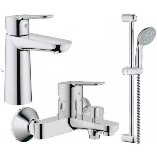 Купити Набір змішувачів для ванни 3 в 1 GROHE BAU EDGE 123367M в Києві vannaja.kiev.ua