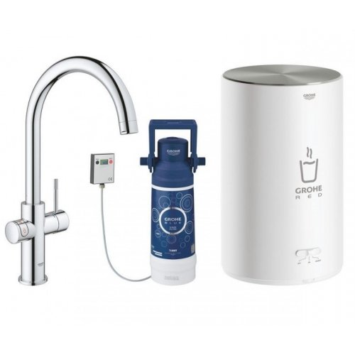 Кухонный смеситель с бойлером GROHE 30083 RED DUO 30083001 Купить Кухонный смеситель с бойлером GROHE 30083 RED DUO 30083001 в Киеве vannaja.kiev.ua