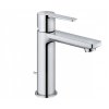 Купить Смеситель для раковины Grohe Lineare 32114001 высокий 32114 размера S с EcoJoy, с выдвижным сливным гарнитуром в умывальнике, хром в Киеве vannaja.kiev.ua
