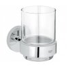 Купить Стакан подвесной с держателем GROHE 40447 Essentials 40447001 круглый настенный в Киеве vannaja.kiev.ua