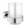 Купить Стакан с держателем GROHE 40755 ESSENTIALS CUBE 40755001 в Киеве vannaja.kiev.ua