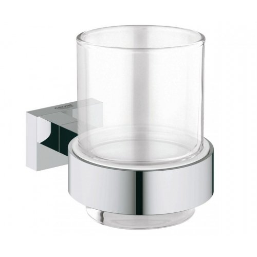 Купить Стакан с держателем GROHE 40755 ESSENTIALS CUBE 40755001 в Киеве vannaja.kiev.ua