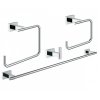 Набор аксессуаров 4 в 1 GROHE ESSENTIALS 40778001 CUBE NEW 40778 Купить Набор аксессуаров 4 в 1 GROHE ESSENTIALS 40778001 CUBE NEW 40778 в Киеве vannaja.kiev.ua