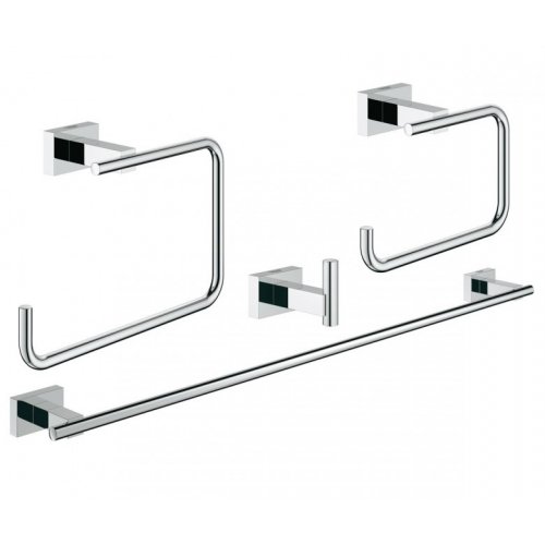 Набор аксессуаров 4 в 1 GROHE ESSENTIALS 40778001 CUBE NEW 40778 Купить Набор аксессуаров 4 в 1 GROHE ESSENTIALS 40778001 CUBE NEW 40778 в Киеве vannaja.kiev.ua