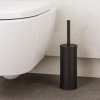 Купить Щетка для унитаза нержавеющая сталь черная матовая GENWEC GW05 38 04 03 металлическая для пола GW05380403 в Киеве vannaja.kiev.ua