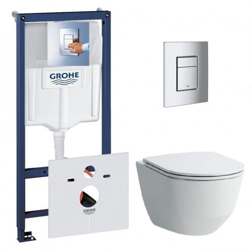 Инсталляция GROHE + унитаз LAUFEN H8619570000001 + 38772001 + 37131000 Комплект Rapid sl с туалетом Pro rimless Купить Инсталляция GROHE + унитаз LAUFEN H8619570000001 + 38772001 + 37131000 Комплект Rapid sl с туалетом Pro rimless в Киеве vannaja.kiev.ua