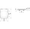 Купить Сидение с крышкой LAUFEN PRO S H8919600000001 квадратная крышка с системой быстрой съемки, белая, 89196.0 в Киеве vannaja.kiev.ua
