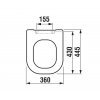 Купить Jika H893611 Olymp Deep 8.9361.1.300.063.1 Сиденье H8936113000631 Дюропластовое Soft Close в Киеве vannaja.kiev.ua