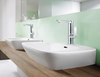 купить смеситель для умывальника Hansa Designo 51712178 однорычажный с донным клапаном, хром латунь