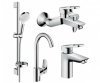 Купить Наборами краны для ванной и кухни HANSGROHE 1142019 Logis LOOP 20200004 смесителей 71151000 + 71244000 + 26553400 + 71835000 в Киеве vannaja.kiev.ua